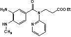 3-[(3-amino-4-methylamino-benzoyl)-pyridin -2-yl-amino]-propionic acid ethyl ester